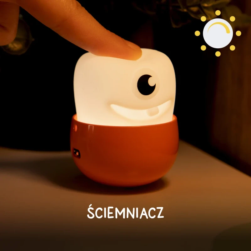 Lampka nocna Eggy Friends z funkcją ściemniania światła