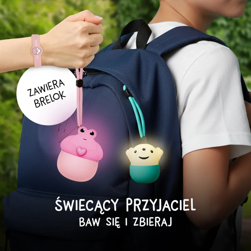 Świecąca figurka Monster LED dla dzieci Eggys Mystery Lights