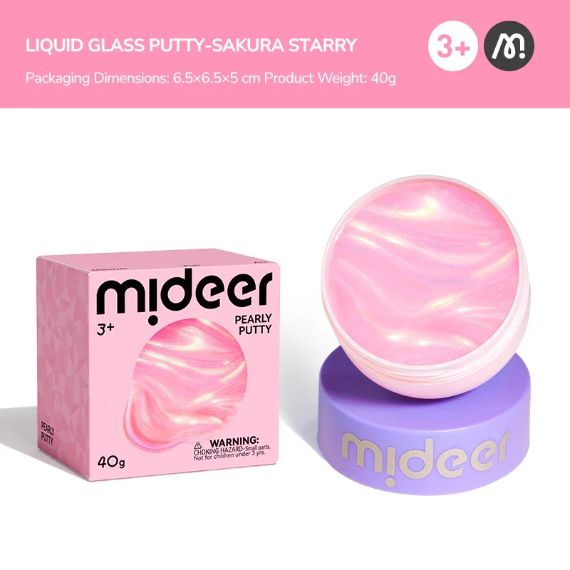Różowa masa sensoryczna dla dzieci mideer Sakura Pink