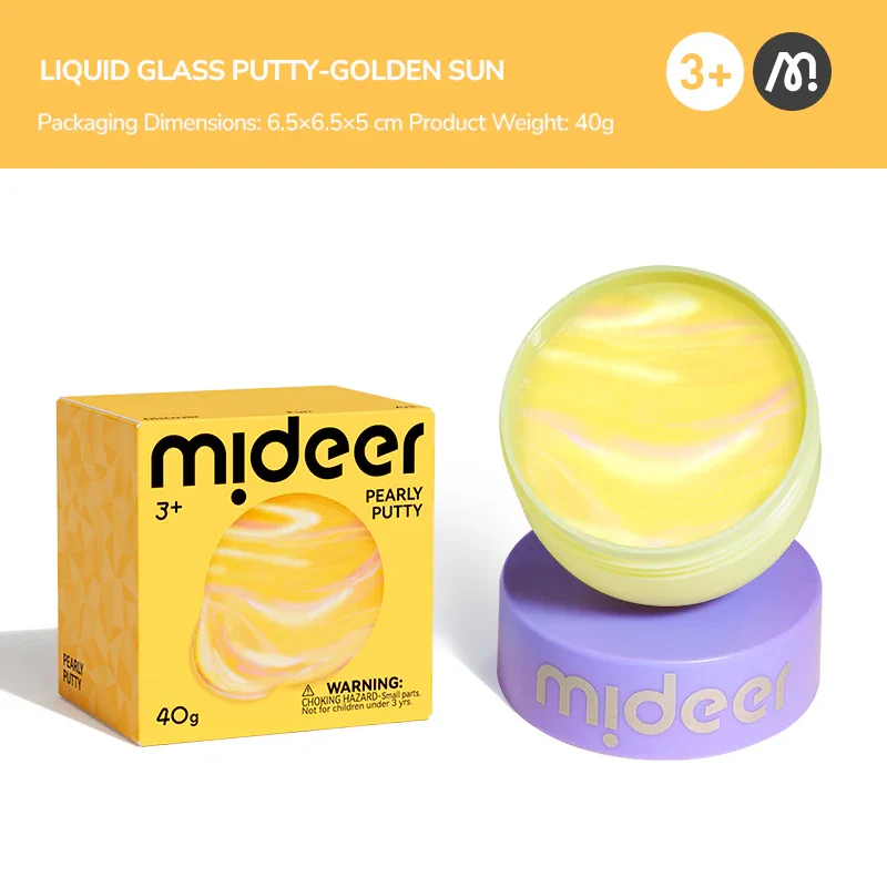 Złota masa sensoryczna dla dzieci mideer Golden Sun