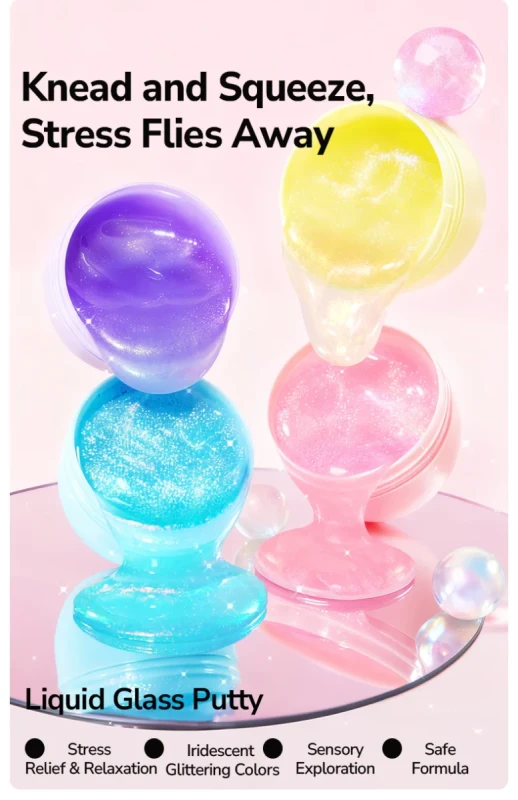 Perłowy slime Blue Wave dla dzieci 3 lata plus