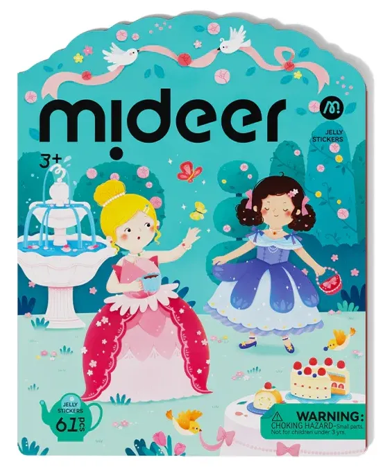 Żelowe naklejki wielorazowe Princess Dress-Up mideer