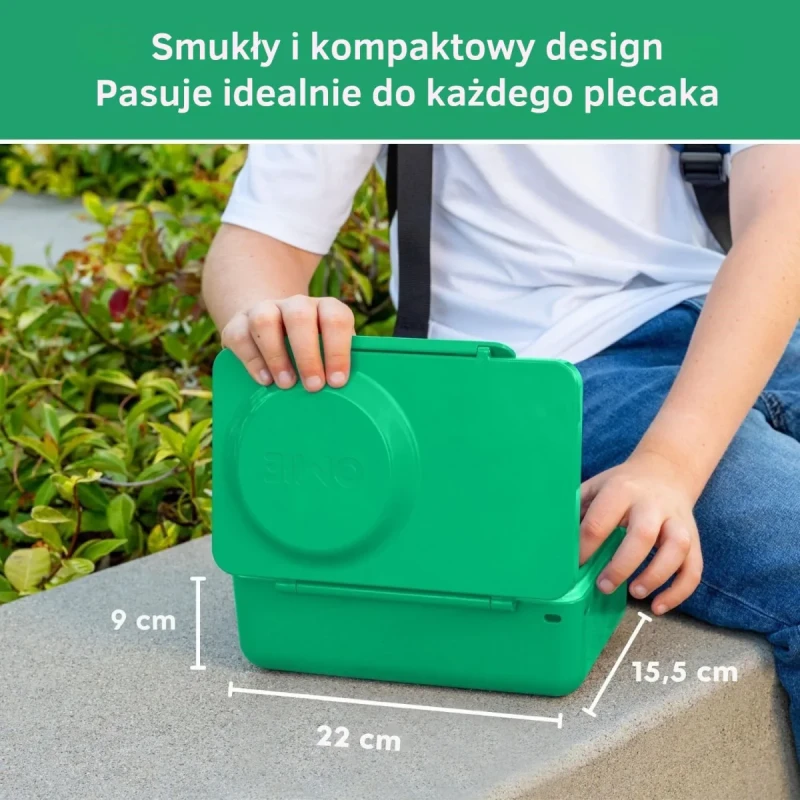 Kompaktowy lunchbox OmieBox Up do szkoły i pracy