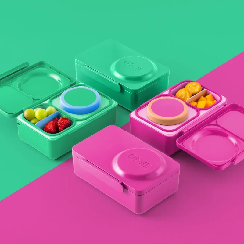 OmieBox Up z wyjmowanym termosem i przegródkami na przekąski
