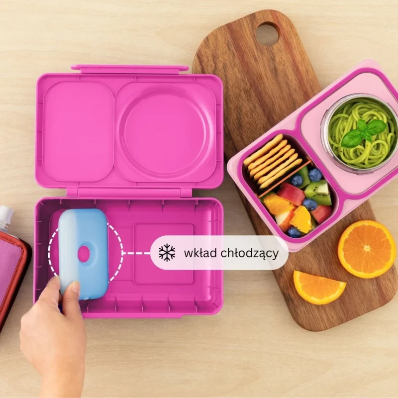 OmieBox Up Pop Pink z wkładem chłodzącym i przegródkami