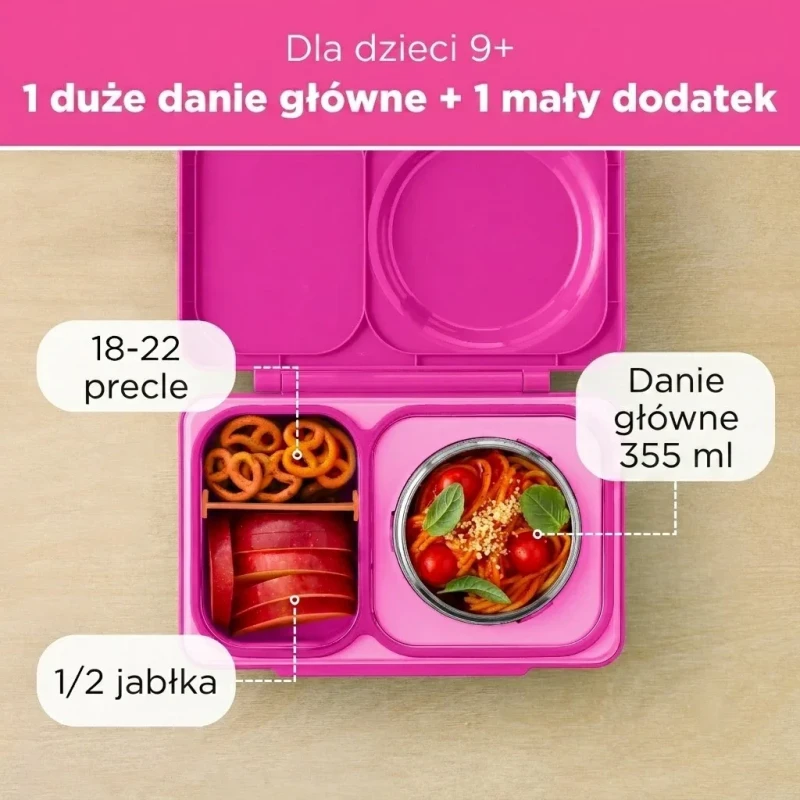 OmieBox Up różowy wykonany ze stali nierdzewnej 18/8