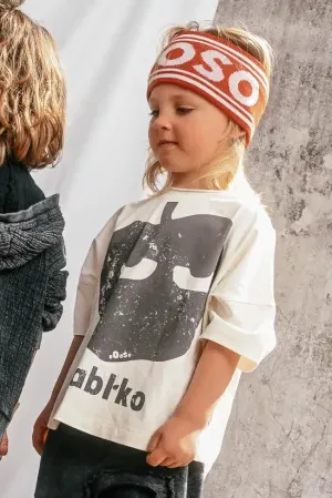 Koszulka dziecięca z nadrukiem jabłka Booso