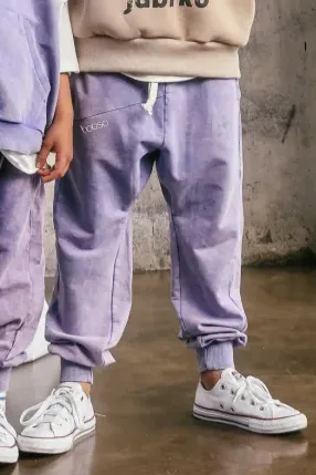 Spodnie dziecięce booso SHAPE PANTS Purple fioletowe