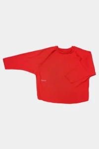 Bluza 113 SIMPLE KNIT SWEATER red booso