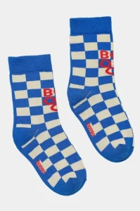 Skarpetki 601 CHECKED CLASSIC BOOSO SOCKS NAVY/ECRU/RED booso