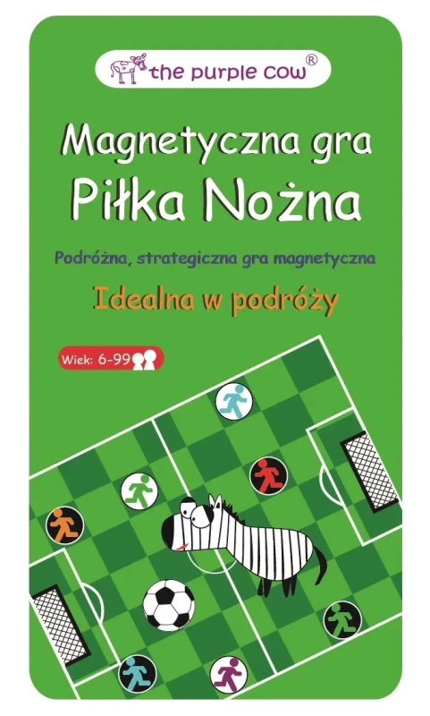 Podróżna gra magnetyczna Piłka Nożna The Purple Cow w metalowym pudełku
