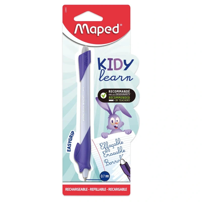 Długopis wymazywalny dla dzieci Maped Kidy Learn Magic Króliczek w opakowaniu