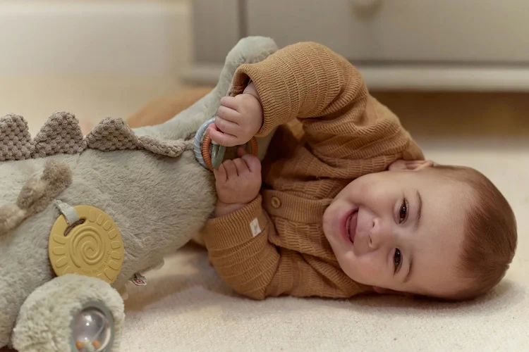 Duża zabawka sensoryczna Krokodyl Little Dutch dla niemowląt
