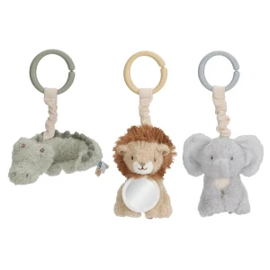 Zestaw 3 zawieszek Safari Friends 0 m+ Little Dutch LD8320