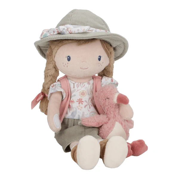 Laleczka Rosa Safari Friends Little Dutch siedząca z flamingiem