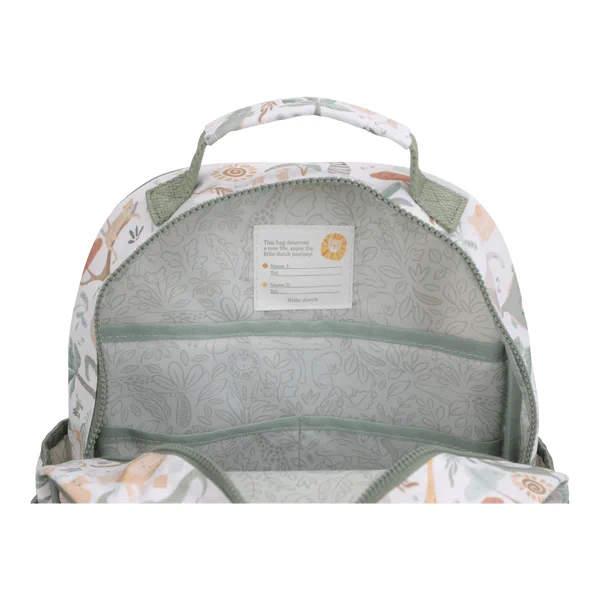 Plecak duży 35 cm Safari Friends Little Dutch LD4920 | Plecak dziecięcy