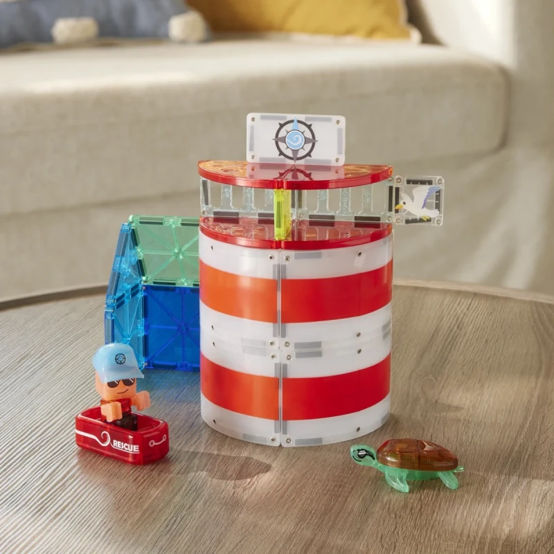 Latarnia morska z klocków magnetycznych MAGNA-TILES Lighthouse Rescue