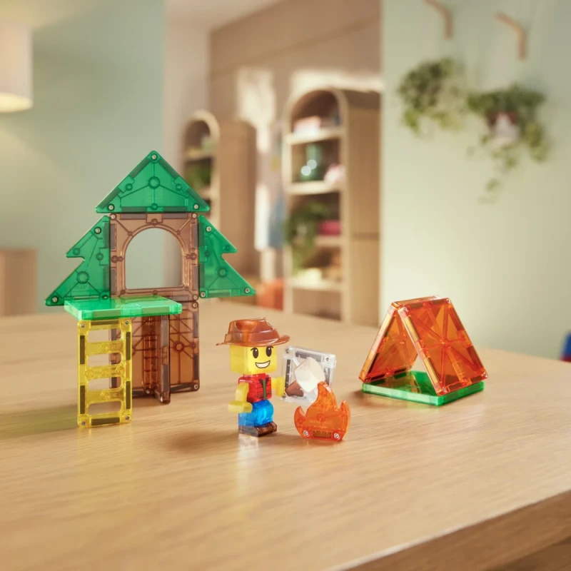 Zestaw MAGNA-TILES Camp Out z domkiem i namiotem