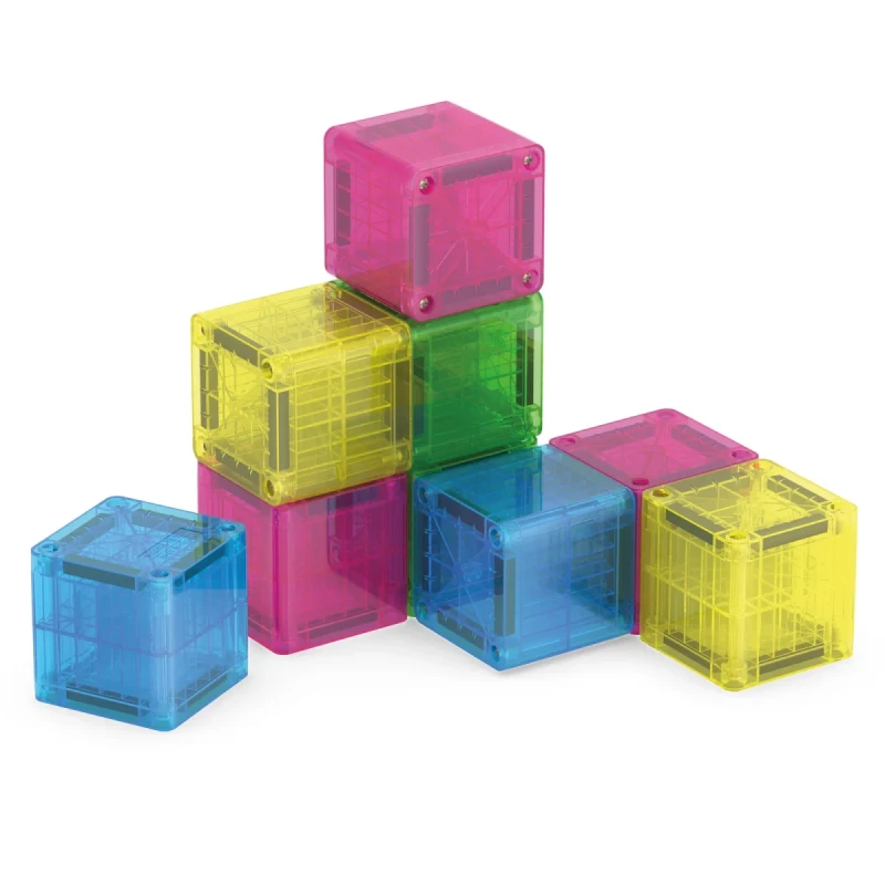 Kolorowe kostki magnetyczne microMAGS Cubes 9 elementów
