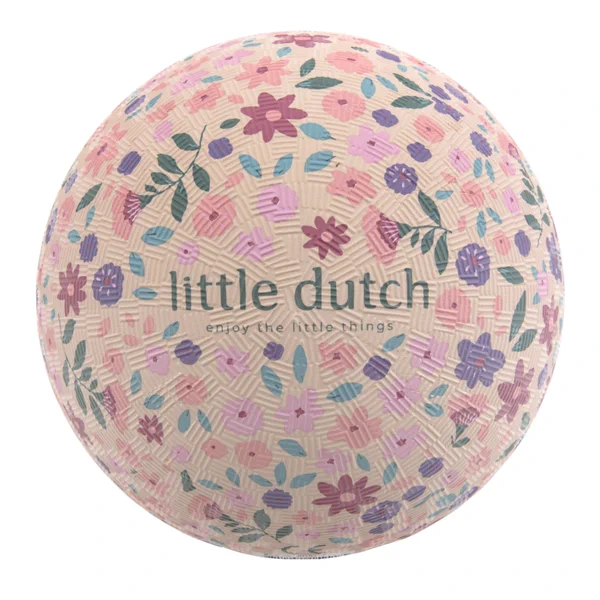 Mini piłka Little Dutch Dreamy Mermaid dla dzieci od 3 lat wzór kwiatowy