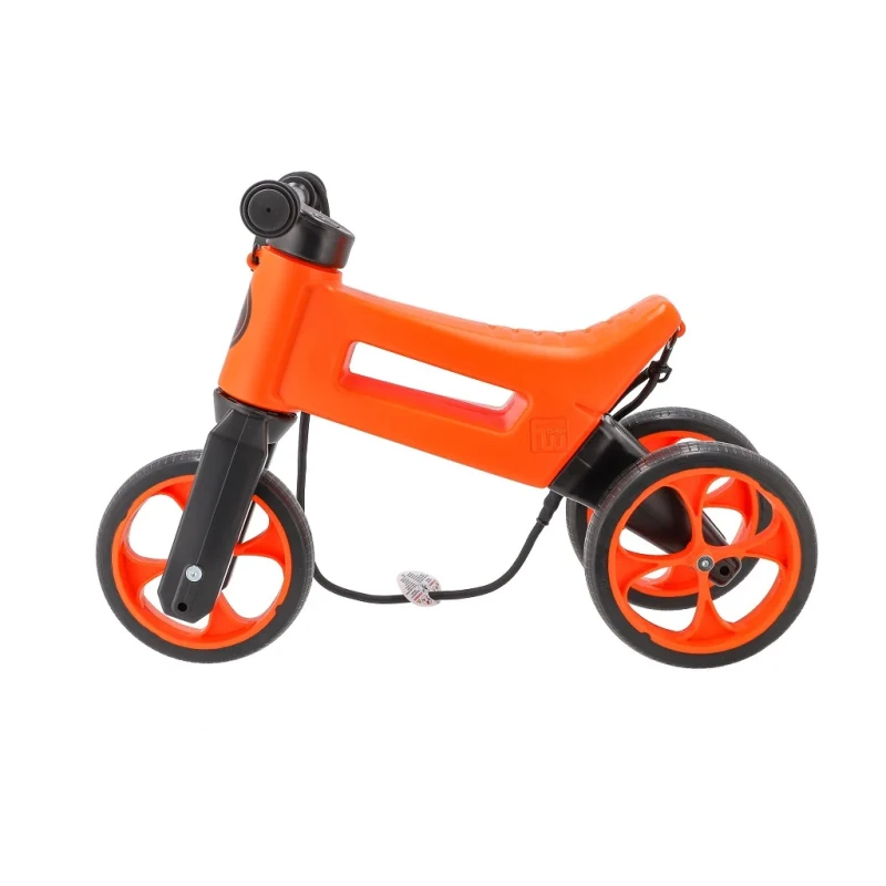 Rowerek biegowy 2w1 FWRider Super Sport Orange 18 m+ | Ciche koła | Pasek