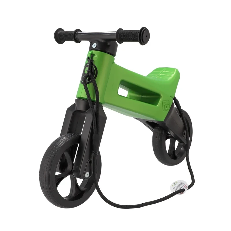 Funkcje rowerka FWRider Super Sport Green Metallic regulacja wysokości i ciche koła