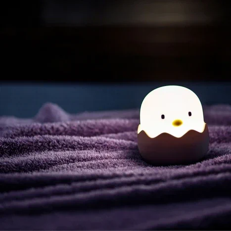 Lampka LED Pisklak Eggy Friends USB C do pokoju dziecięcego