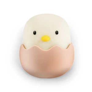 Lampka nocna LED Pisklak Eggy & Friends RGB 0+ – silikonowa lampka nocna dla niemowląt i dzieci, USB-C, ściemniacz
