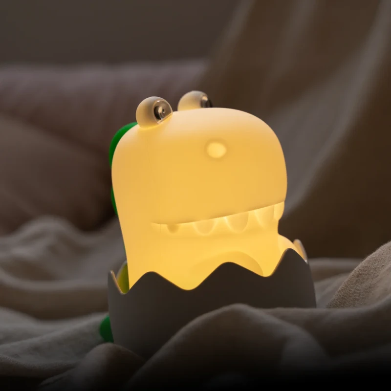 Lampka silikonowa Diggy Dino z wyjmowanym dinozaurem