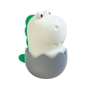 Lampka nocna LED Dinozaur Diggy Dino Eggy & Friends RGB 0+ – silikonowa lampka nocna dla niemowląt i dzieci, USB-C, ściemniacz, efekty dźwiękowe