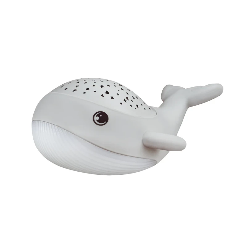 Lampka nocna LED Wieloryb Willy Whale Eggy & Friends RGB z projektorem gwiazd USB-C