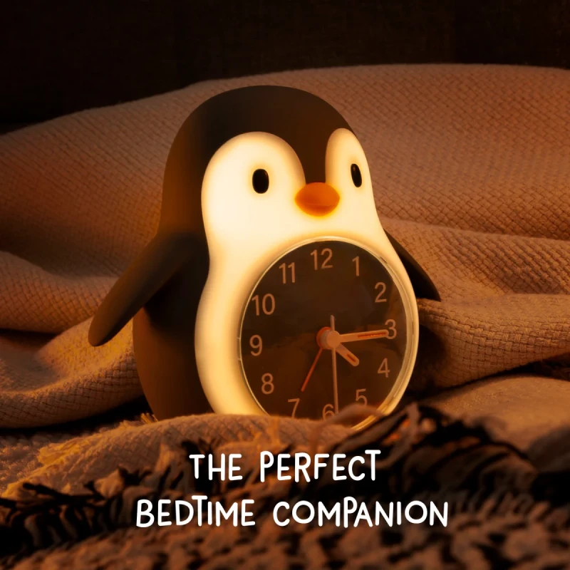 Lampka Pingwin Poppy Penguin z funkcją drzemki i timerem 30 minut