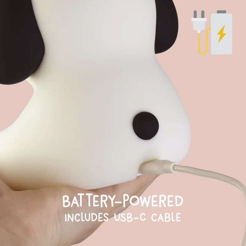 Lampka DreamLight Benny Beagle z ciepłym światłem wspierającym spokojny sen dziecka
