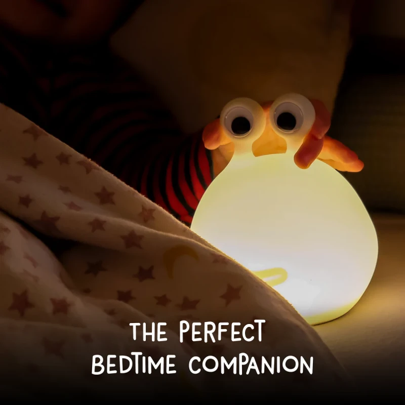 Silikonowa lampka nocna Ślimak Momo Moon Eggy & Friends ciepłe światło LED
