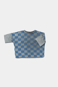 Koszulka 014 TEE BLUE VINTAGE CHECKED booso