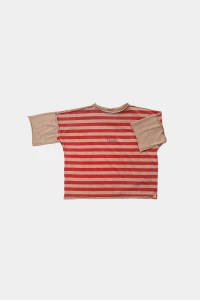 Koszulka 019 STRIPED TEE beige/red booso