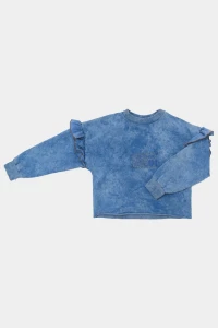 Bluza 127 FRILL SWEATSHIRT blue booso