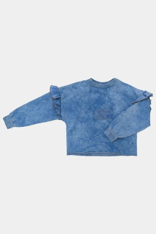 Bluza dziecięca BOOSO FRILL SWEATSHIRT Blue