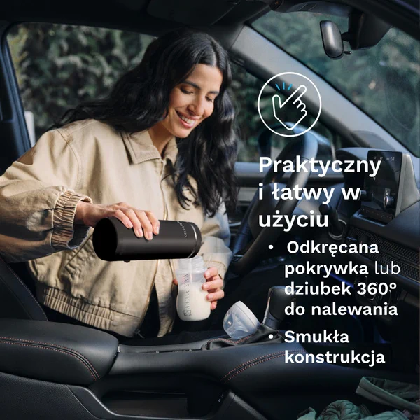 Baby Brezza podgrzewacz do butelek wygodne użytkowanie w samochodzie