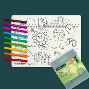 Moja Pierwsza Mata Silikonowa do Kolorowania A3 Nauka Kolorów 3 lata+ HeyDoodle HDMF001
