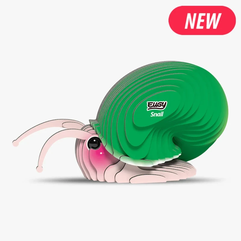 Gotowy model 3D Ślimak Eugy widok z boku
