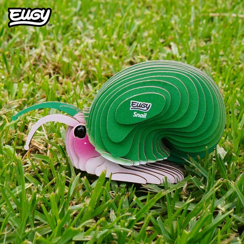Eko układanka 3D Ślimak Eugy dekoracyjny model dla dzieci