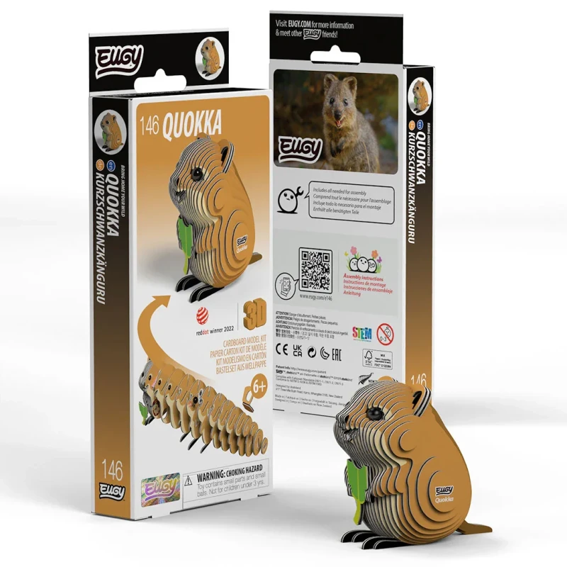 Eko układanka 3D Eugy Kuoka EG_146 opakowanie i model
