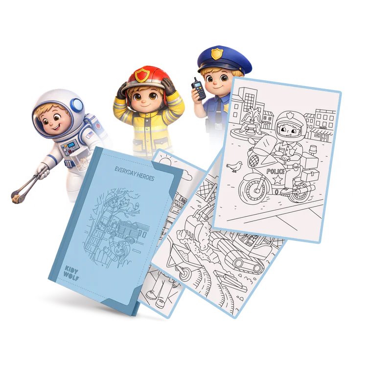 Wkłady uzupełniające KIDYWOLF KIDYDRAW PAD Everyday Heroes