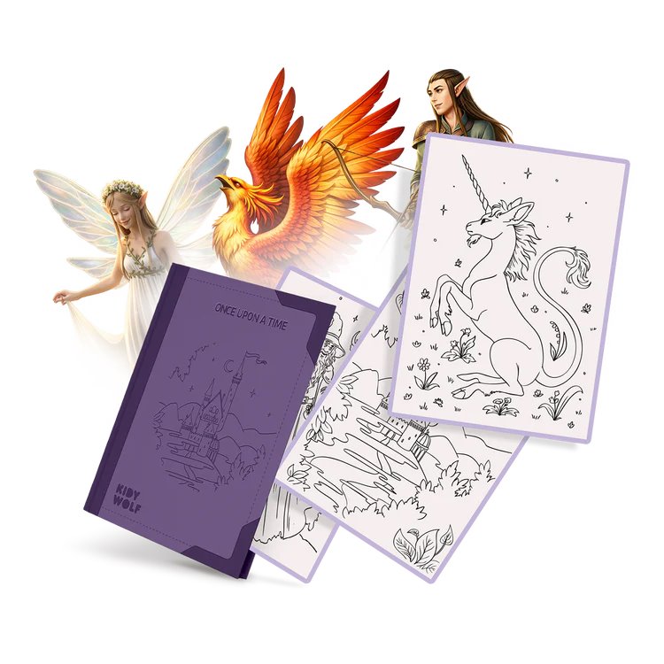 Wkłady KIDYDRAW PAD Once Upon a Time 8+ KIDYWOLF z 30 ilustracjami