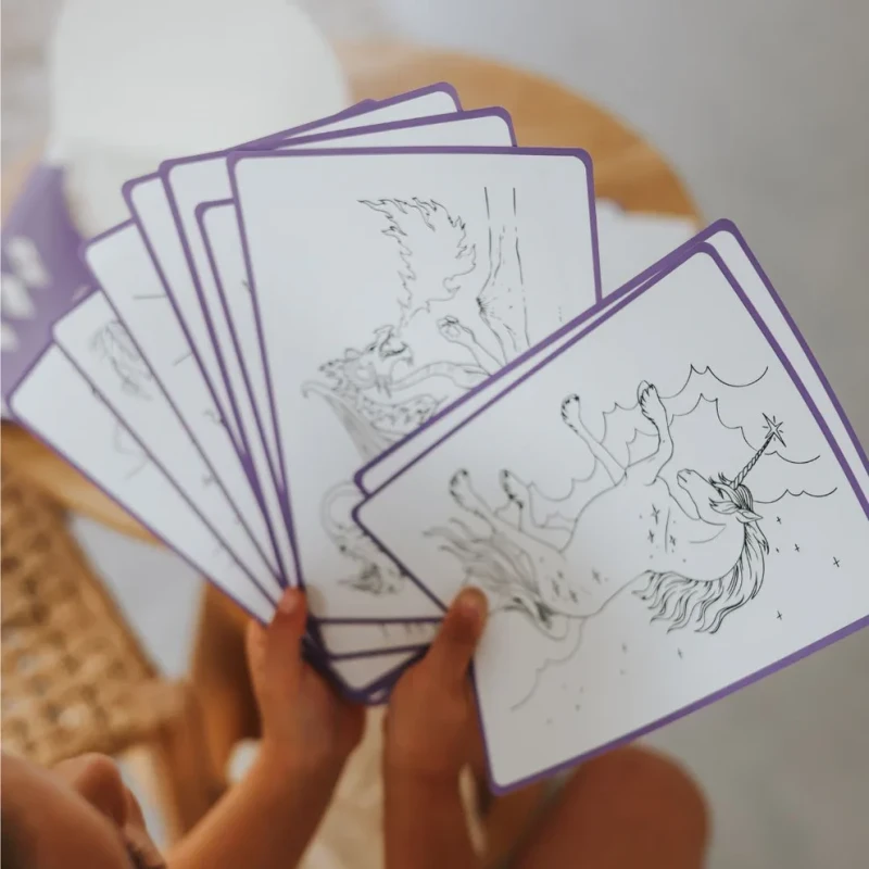 Szczegółowe ilustracje fantasy do odrysowywania KIDYDRAW PAD