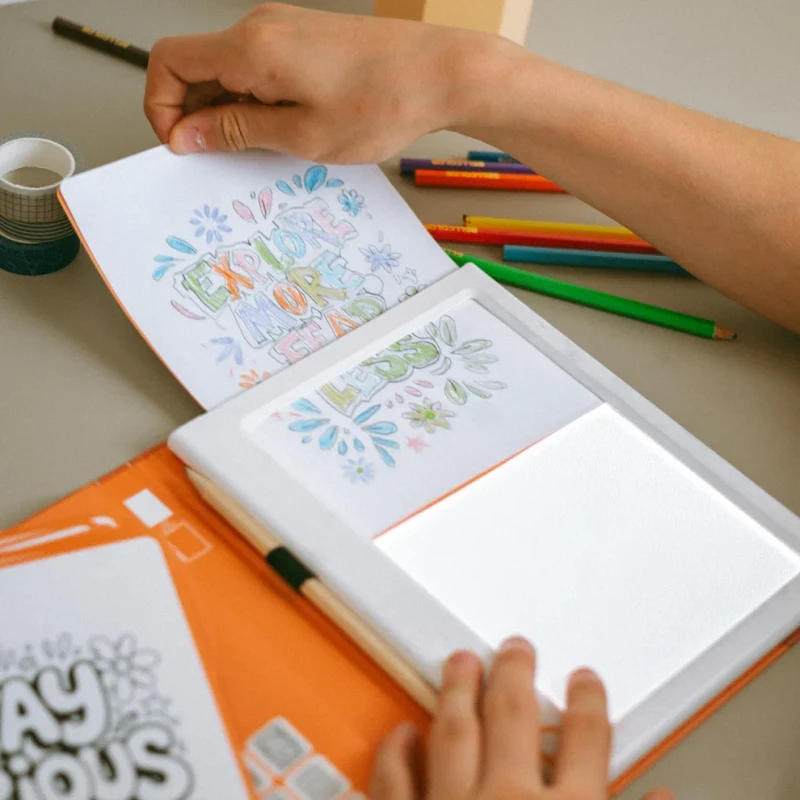 Kolorowanie angielskiego cytatu na tablecie KIDYDRAW PAD Quote