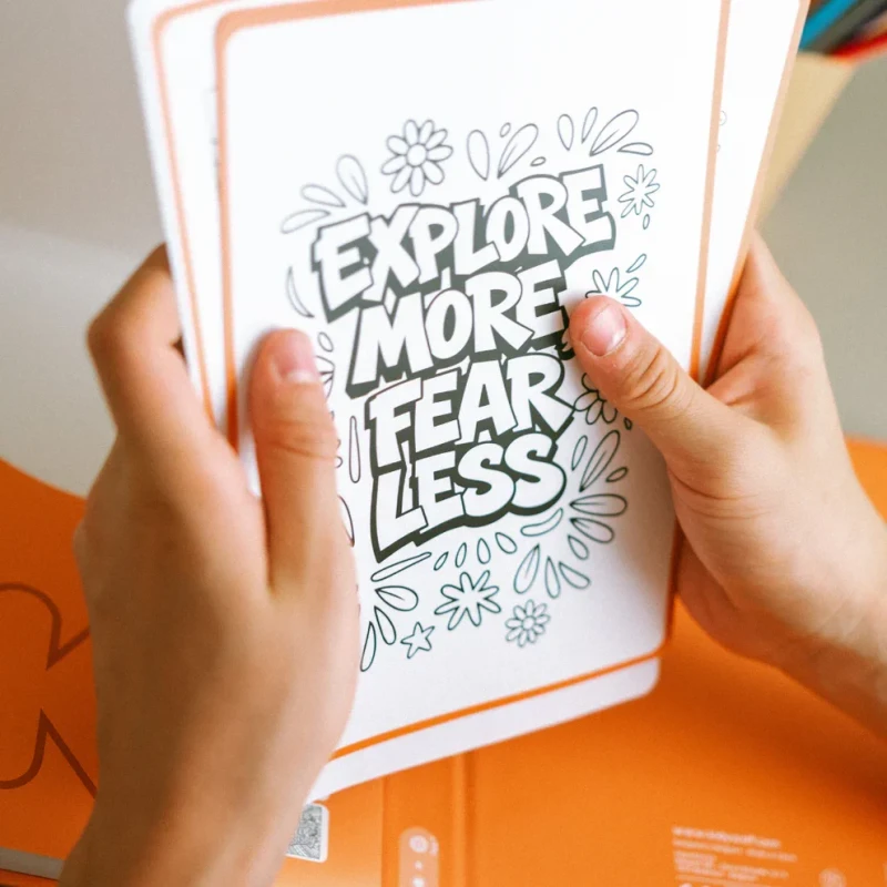 Karta Explore More Fear Less z zestawu KIDYWOLF Quote 10+