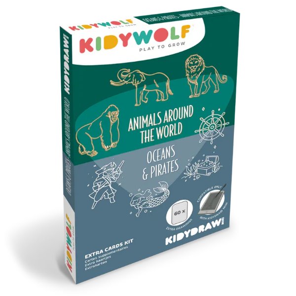 Wkłady KIDYDRAW MINI Animals Around the World Oceans Pirates KIDYWOLF