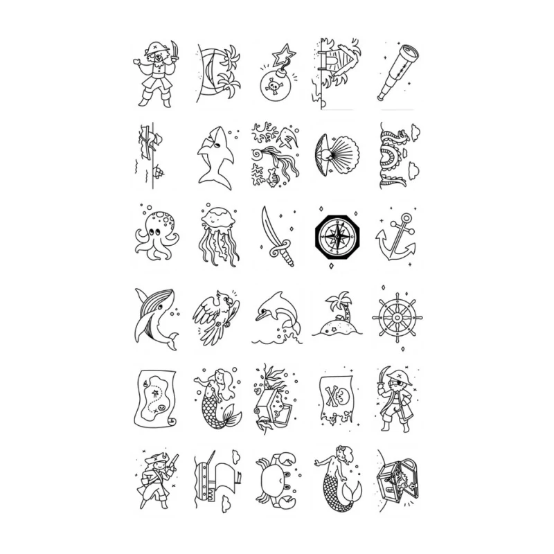 Plansza z ilustracjami Oceans Pirates KIDYDRAW MINI